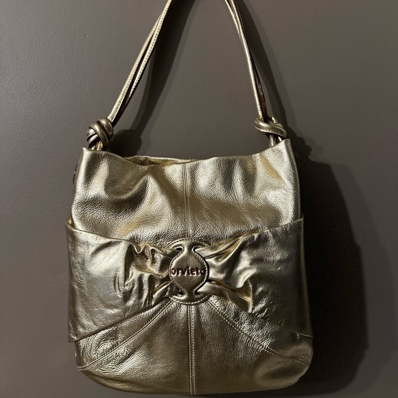 Orvieto Gold Hobo Bag with dust  bag - Picture 2 of 7